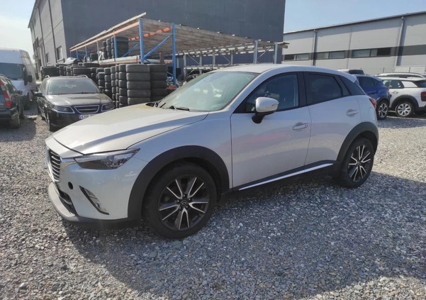 Mazda CX-3 cena 20900 przebieg: 90000, rok produkcji 2015 z Ogrodzieniec małe 137